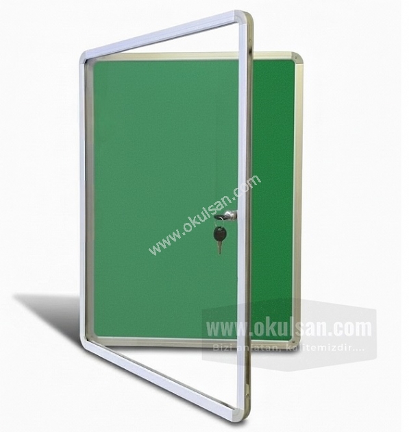 Apartman �lan Panosu Kilitli Model 50x70 cm