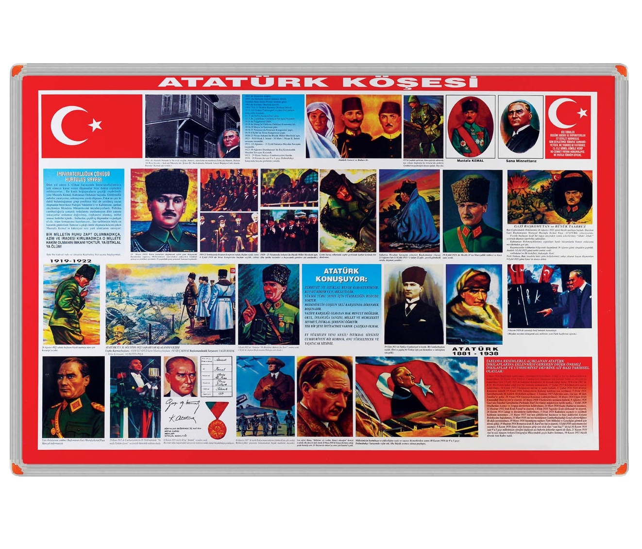 S�n�f Atat�rk K��esi �rnekleri ve sat�n al fiyatlar� 70x100 cm