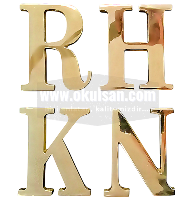 Pirin� Kabartma Yaz�lar Pirin� Harf 40 cm