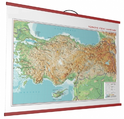 Kabartma Trkiye haritas Kabartma Trkiye fiziki haritas 70x100 cm