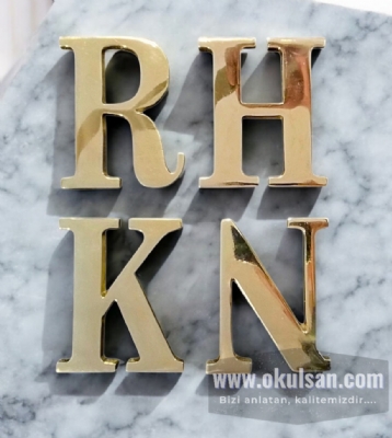 Pirin� yaz� harf, Apartman ve bina kap� isimleri 25 cm �l��s�